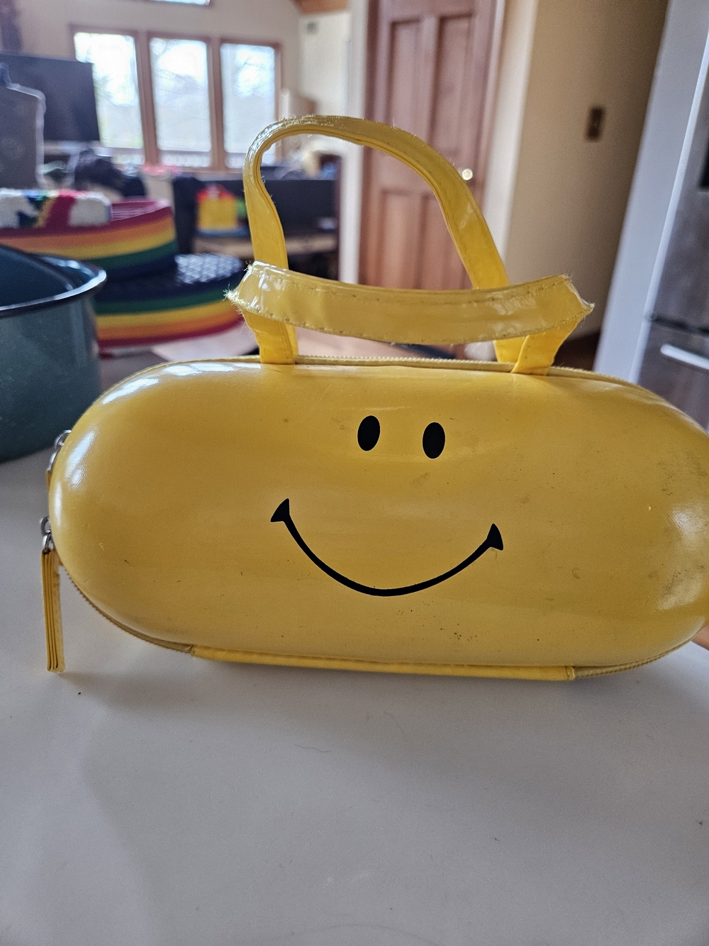 Yellow Smiley Face Mini Handbag - Picture 2 of 5